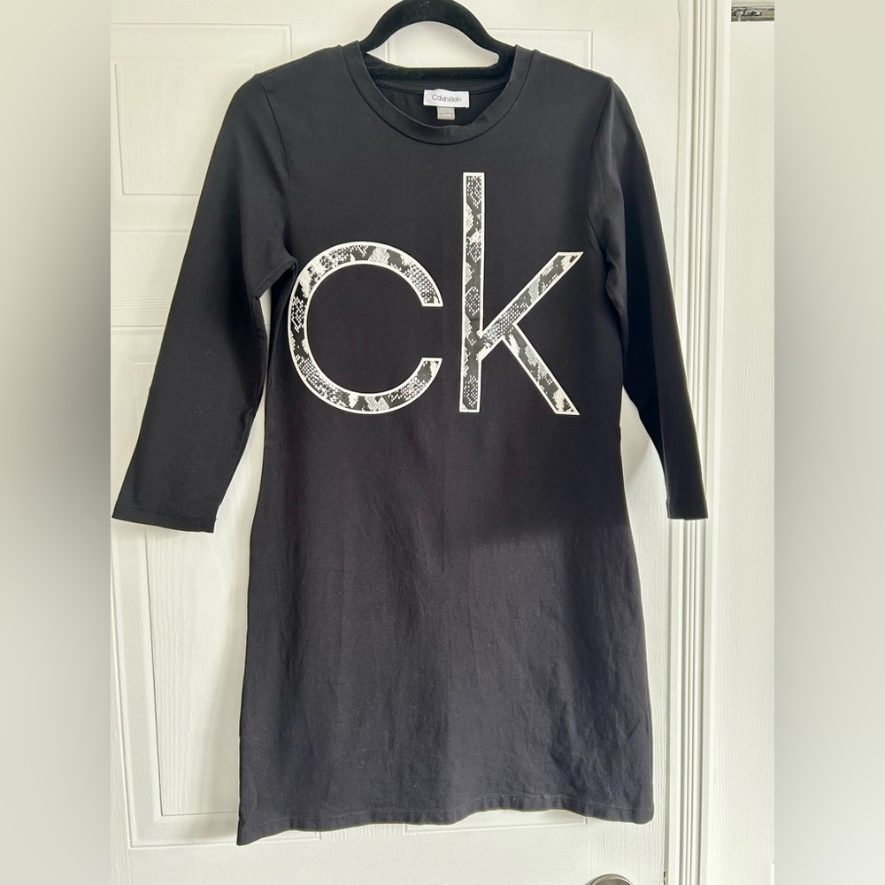 Calvin Klein Black Long Sleeve Dress